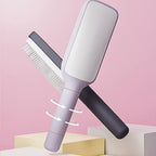 Rotatable Self Hair Cleaning Brush