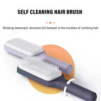 Rotatable Self Hair Cleaning Brush