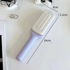 Rotatable Self Hair Cleaning Brush