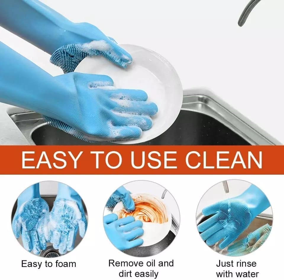 Silicone Dish Washing Gloves