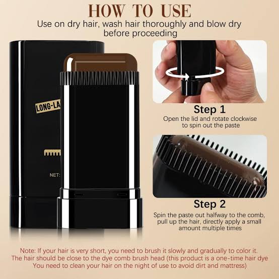 Water And Sweat Proof Hair Comb Dye