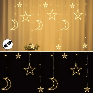 Moon & Star LED Curtain Lights