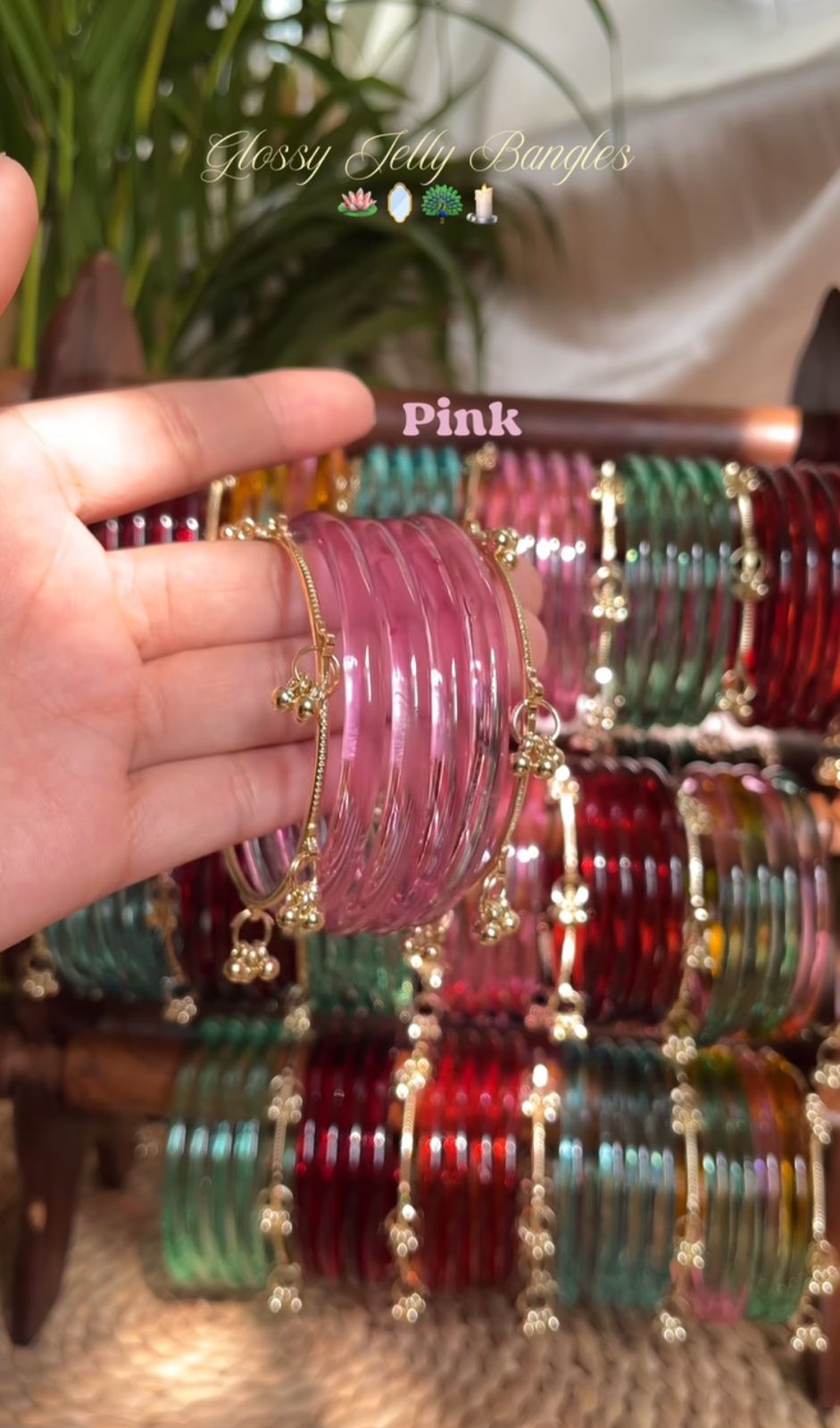 Viral Crystal Jelly Bangles