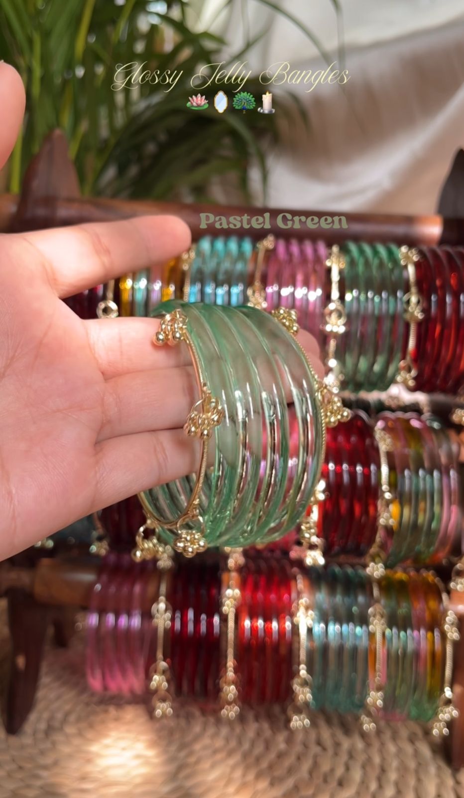 Viral Crystal Jelly Bangles
