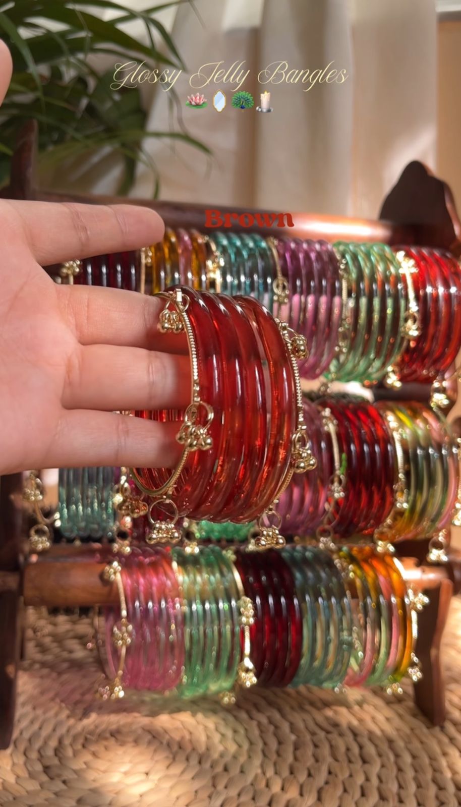 Viral Crystal Jelly Bangles