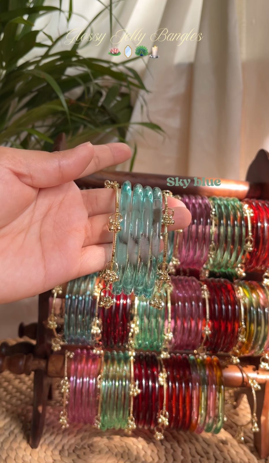 Viral Crystal Jelly Bangles