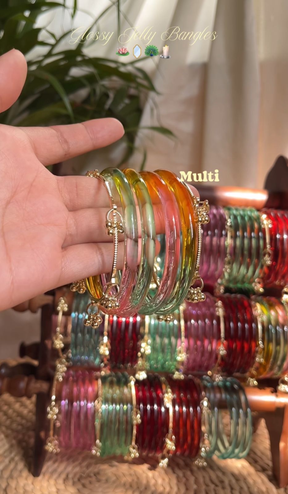 Viral Crystal Jelly Bangles