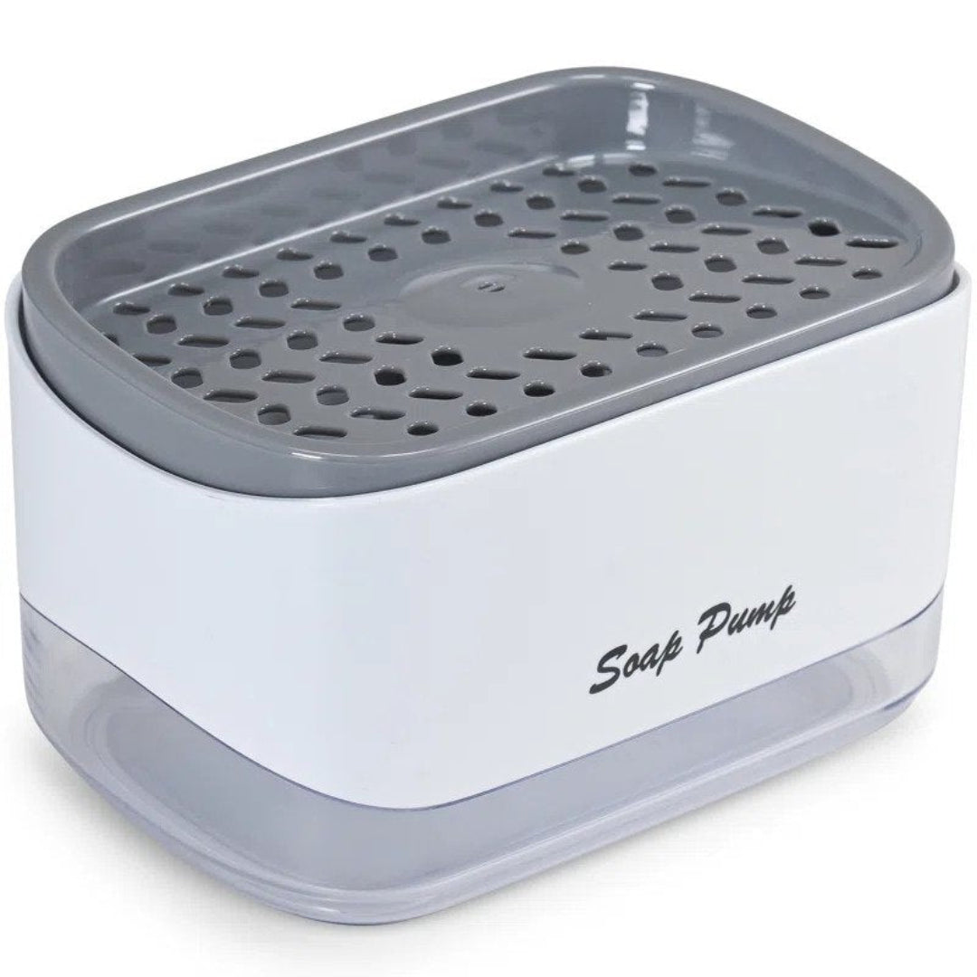 2-in-1 Dish Soap Dispenser with Sponge Holder