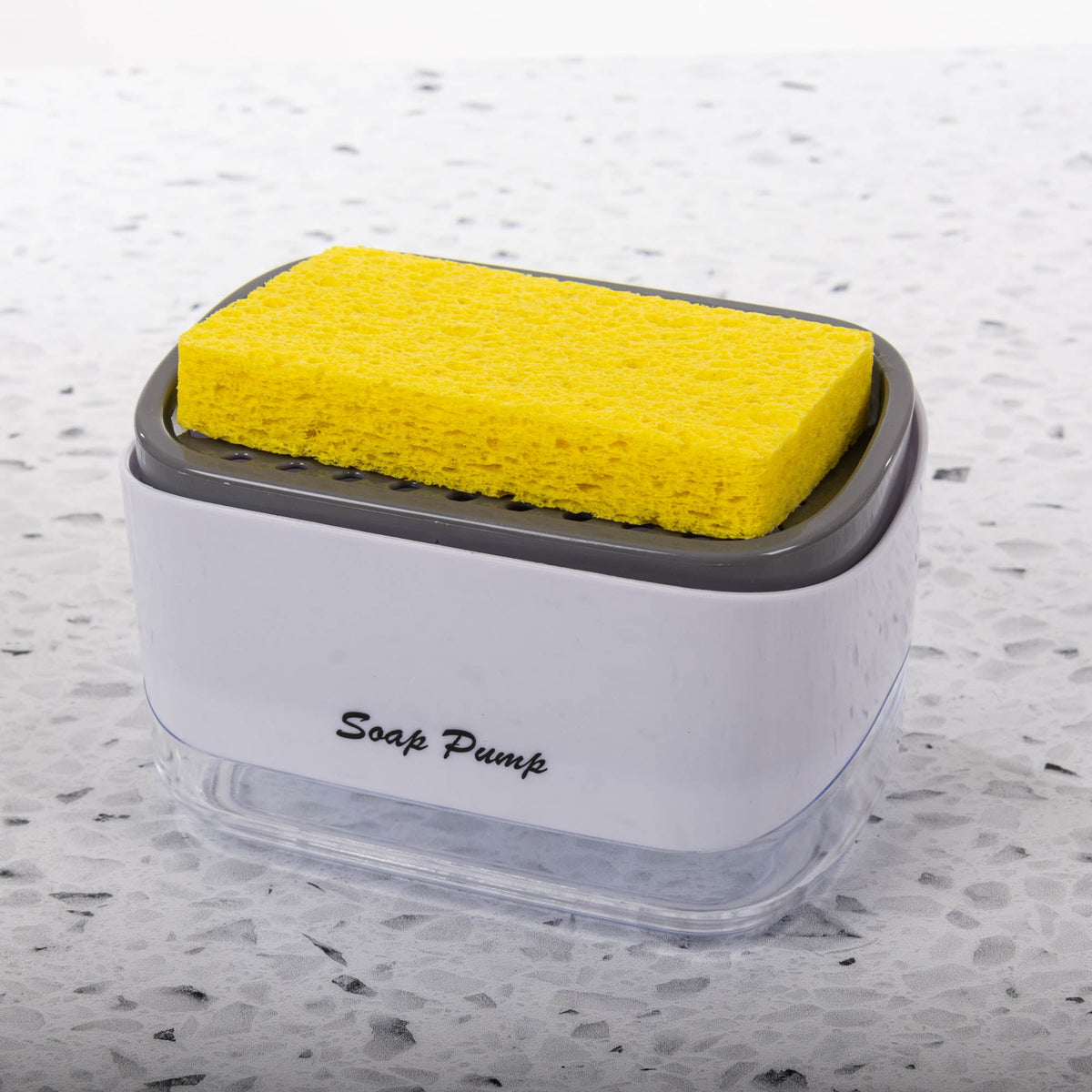 2-in-1 Dish Soap Dispenser with Sponge Holder