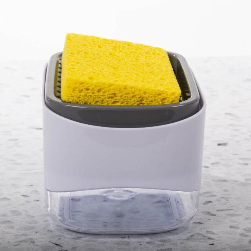 2-in-1 Dish Soap Dispenser with Sponge Holder