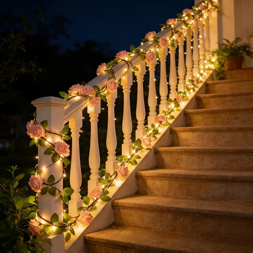 Artificial Rose Vine LED String Light