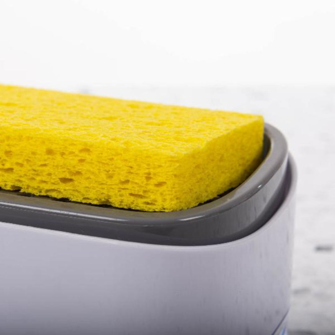 2-in-1 Dish Soap Dispenser with Sponge Holder